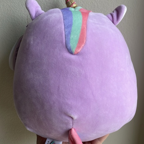 Squishmallow 8" Sylvia The Purple Unicorn Kellytoy Plush Toy  perfect condition! - Picture 5 of 5